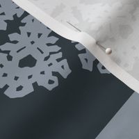 silver snowflakes 16x16