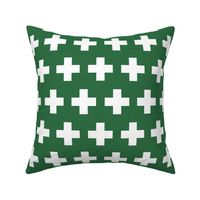 First aid - white cross on green