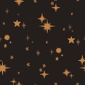 Starry Night in Black and Gold Small