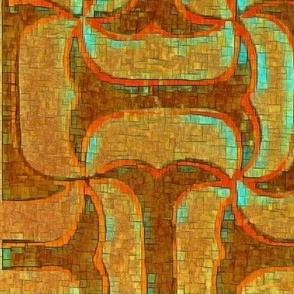 Goldenseal Deco Cubes - large print 