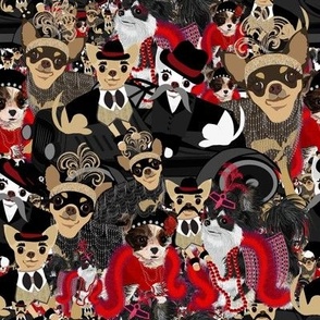   Chihuahua 1920's Gangsters Collage - Variety of Sizes
