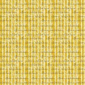 Cream vertical stripes and texture with all occasion quote in black on yellow for home decor and wallpaper
