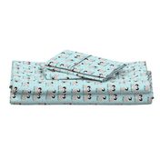 Small Cutest Baby Penguin Party Polka Dot, Ice Blue