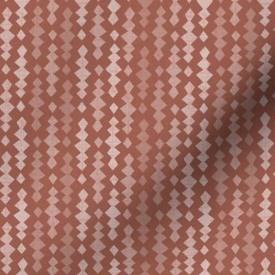 331 - Small scale diamond pattern with textures in monochromatic warm neutral burnt orange  - for country home decor, sweet table linen and kitchen decor, modern masculine and feminine apparel