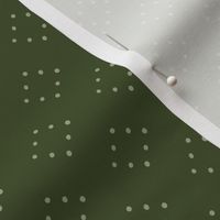 Green Christmas Dots 6 inch
