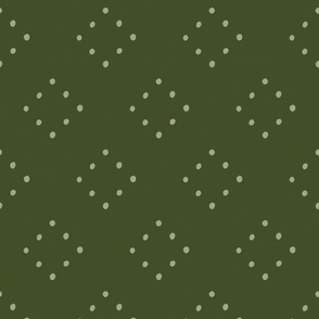 Green Christmas Dots 24 inch