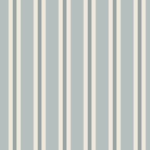 French Country Blue Stripes - Medium