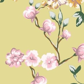 maximal spring flowering branches large scale Chinoiserie
