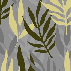 Leaf Landscape No. 2 Gray - Large Version