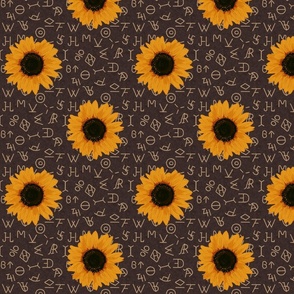Sunflowers and Cattle Brands