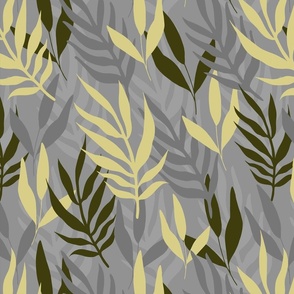 Leaf Landscape No. 2 Gray - Medium Version