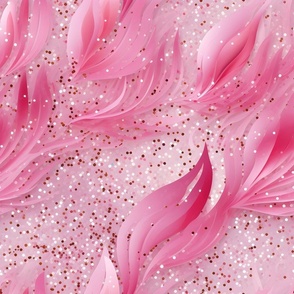Pink Glitter & Feathers