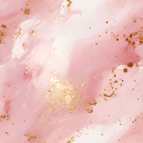 Pink & Gold Abstract