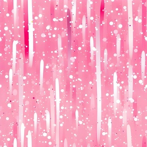 Pink & White Abstract