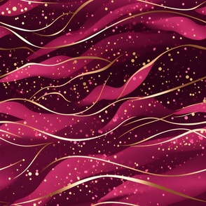 Pink & Gold Abstract