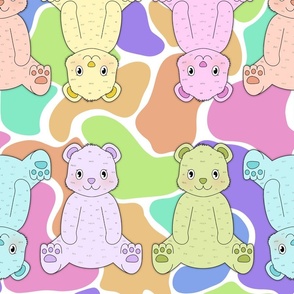 Pastel Teddy Bears