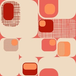 70s  modern squares | Preppy Pinks