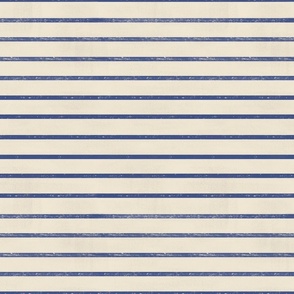 Medium - Simple minimal striped pattern in beige cream  and blue - lines wallpaper - horizontal
