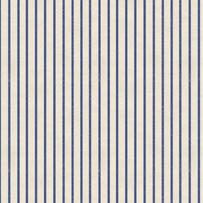  Small/ Medium - Simple minimal stripes in beige cream  and blue - lines wallpaper