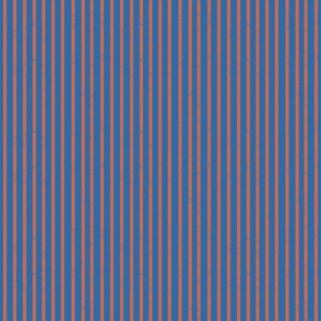  Small/ Medium - Simple minimal striped pattern in Orange and blue - lines wallpaper