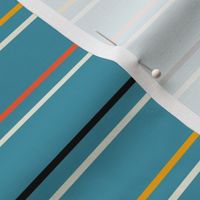 Bauhaus Stripe | Teal | Large