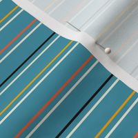 Bauhaus Stripe | Teal | Small