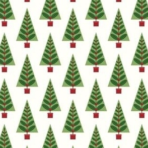 Christmas trees  - medium - red