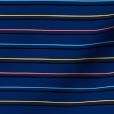 Bauhaus Stripe | Navy Blue | Medium