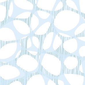 Cloud Lattice - Blue and white