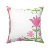 Tulip Indienne Stripe Hot Pinks and green copy