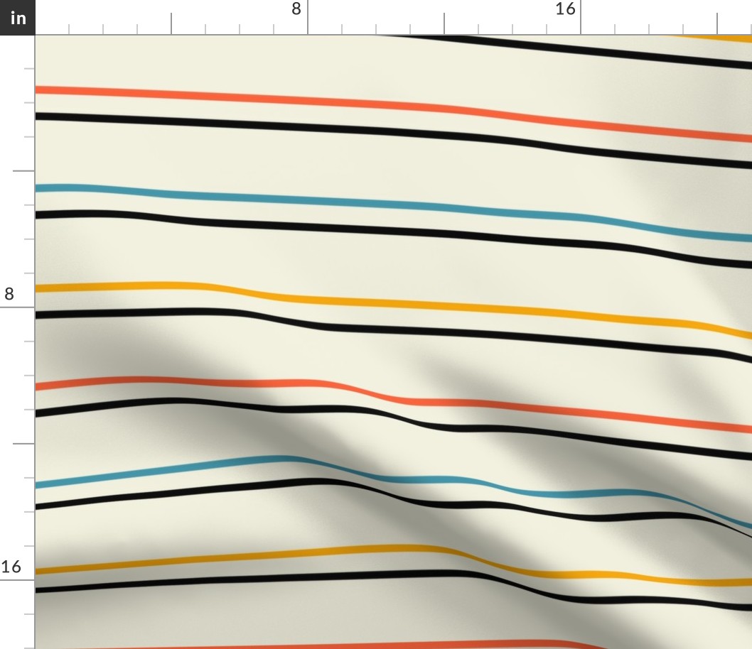 Bauhaus Stripe | Ivory | X-Large