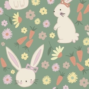cute bunnies in spring