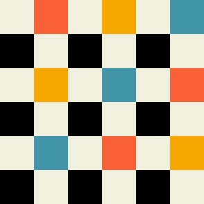Bauhaus Retro Checkerboard | X-Large