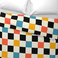 Bauhaus Retro Checkerboard | Large