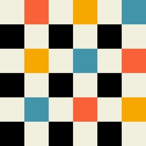 Bauhaus Retro Checkerboard | Medium
