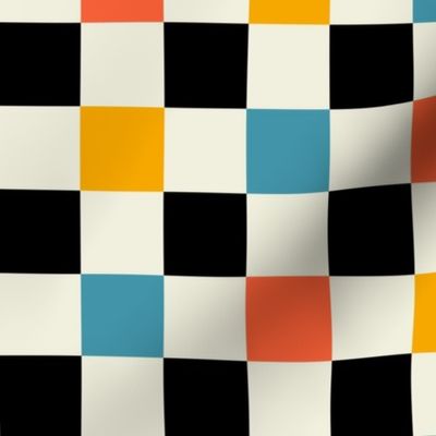 Bauhaus Retro Checkerboard | Small