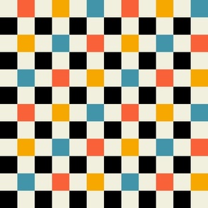 Bauhaus Retro Checkerboard | Small