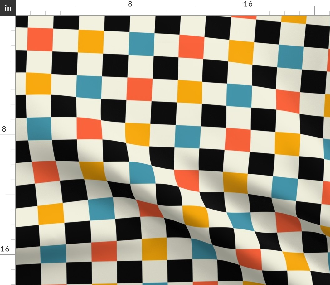 Bauhaus Retro Checkerboard | Small