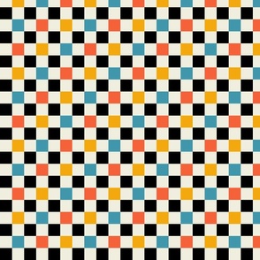 Bauhaus Retro Checkerboard | X-Small