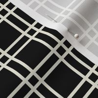 Bauhaus Windowpane Check | Black & White | Medium