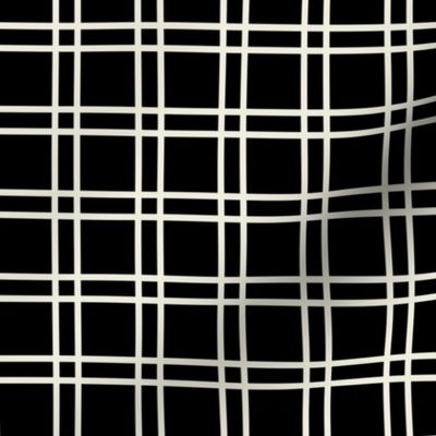 Bauhaus Windowpane Check | Black & White | Medium