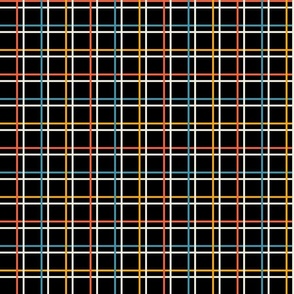 Bauhaus Windowpane Check | Black Multi | Medium