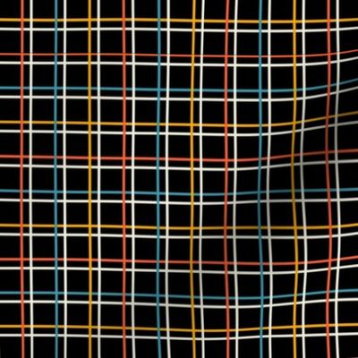 Bauhaus Windowpane Check | Black Multi | Small