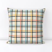 Bauhaus Windowpane Check | Ivory Multi | Large