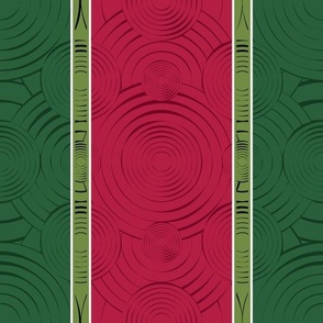 Christmas Vertical Stripe, Red and Green; Jolly Holiday, Merry, Joy, Tablecloth, bedding, sheets, circles, texture,  discs, 2400, v01