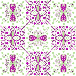Green and Purple Tile Design