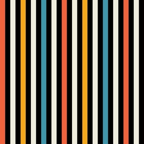 Bauhaus Multi Stripe | Black | X-Large