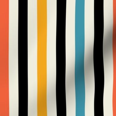 Bauhaus Multi Stripe | Ivory | X-Large