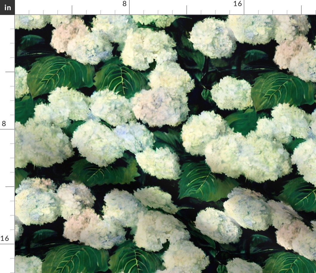 queenie's backyard hydrangeas: white hydrangea, hydrangea wallpaper, moody florals, vintage floral