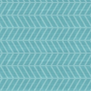 Simple Chevron Pattern Linen Texture Coordinate For Fleur de Lis Pattern Teal Smaller Scale